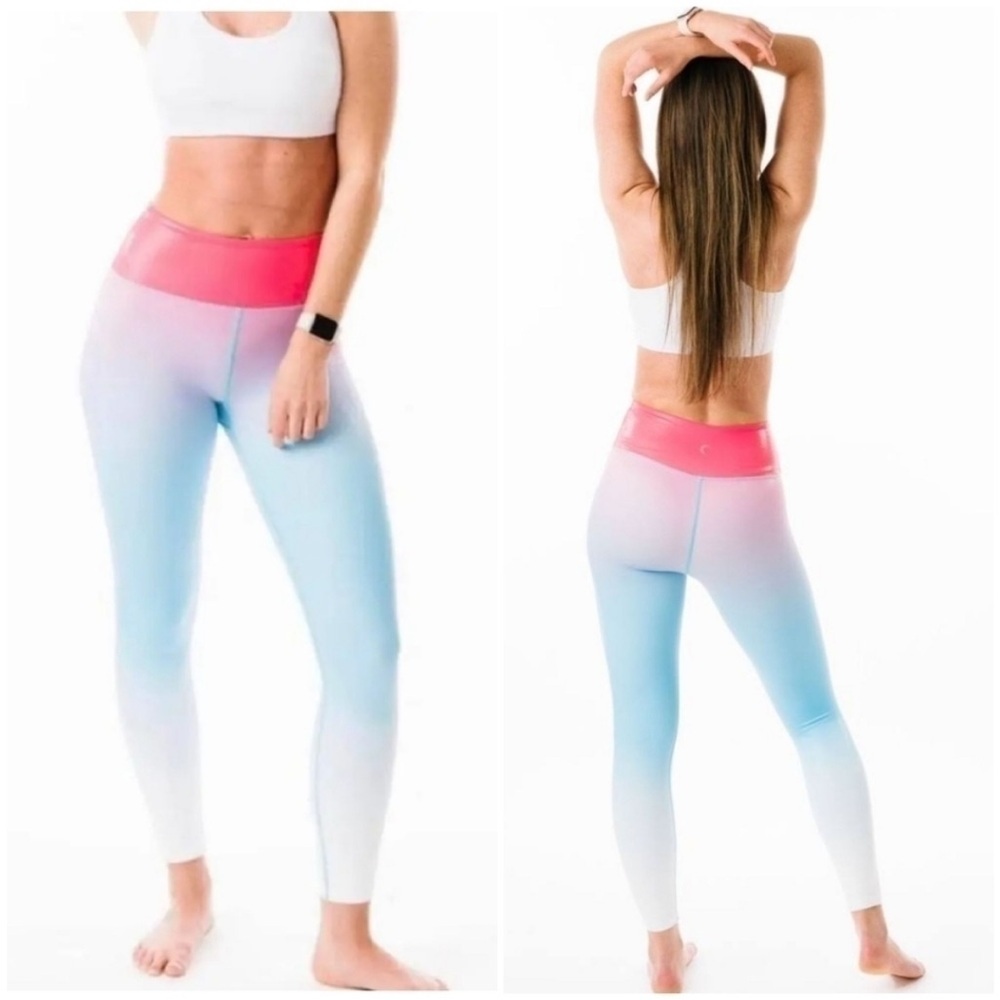 ZYIA Active‎ Firecracker Light N Tight Ombre Leggings Size 4